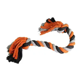 HipHop Baumwollknoten 2 Dochte, grau - dunkelgrau, orange 100cm, 1000g
